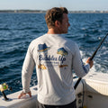 Silver Bubbles Up & Guy Harvey Long Sleeve Performance Shirt
