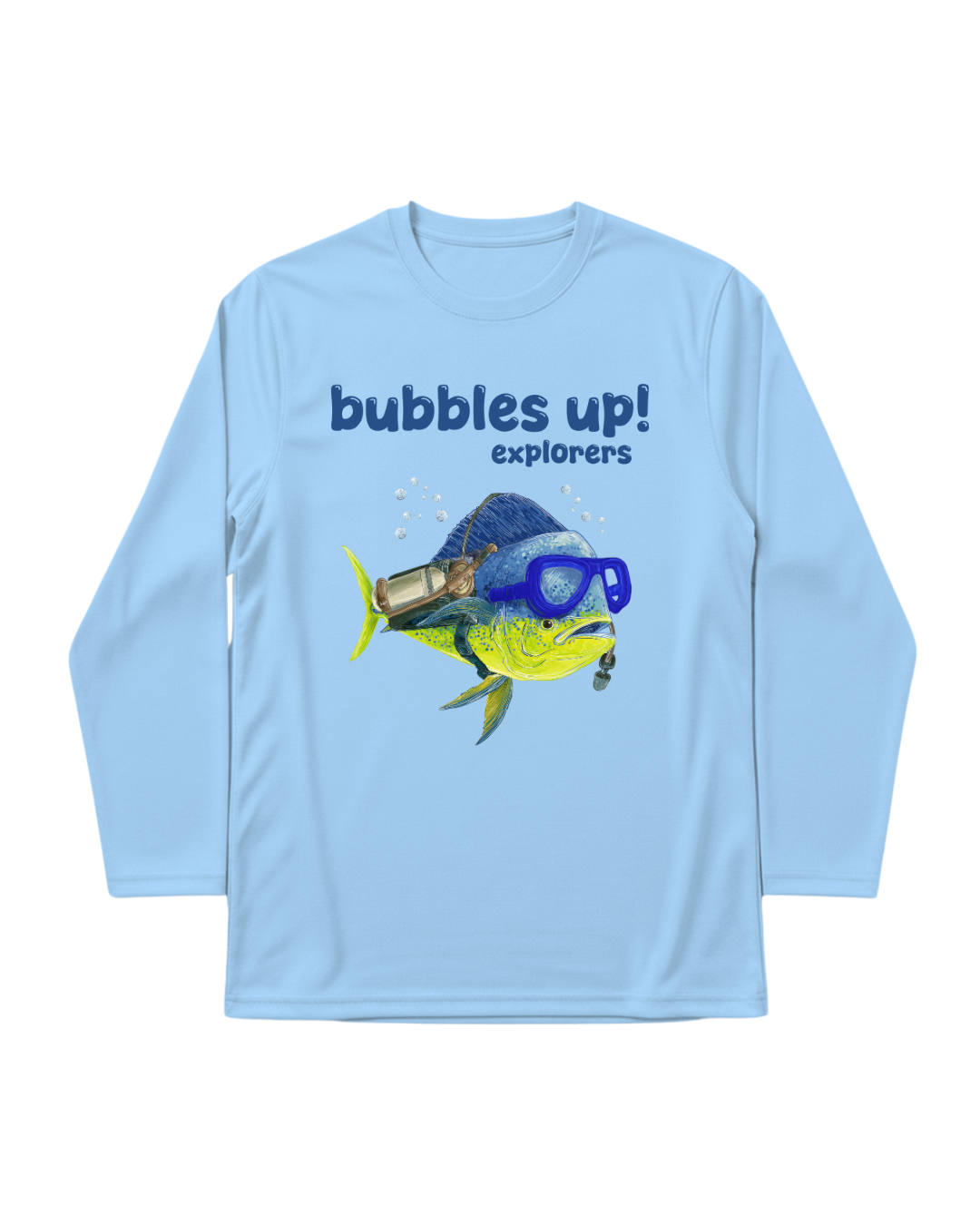 Bubbles Up Explorer Kids Long Sleeve Swim Shirt