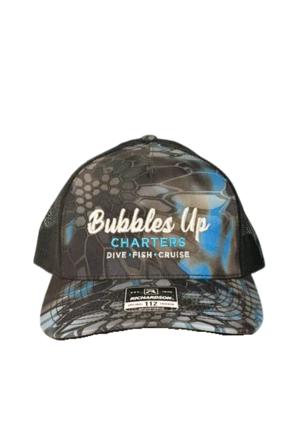 Black & Camo Bubbles Up Trucker Hat