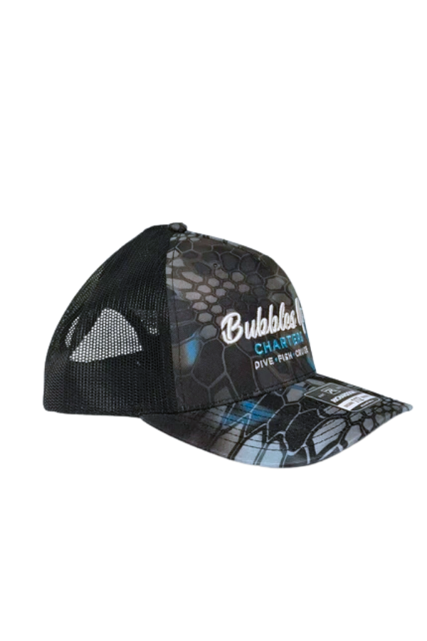 Black & Camo Bubbles Up Trucker Hat