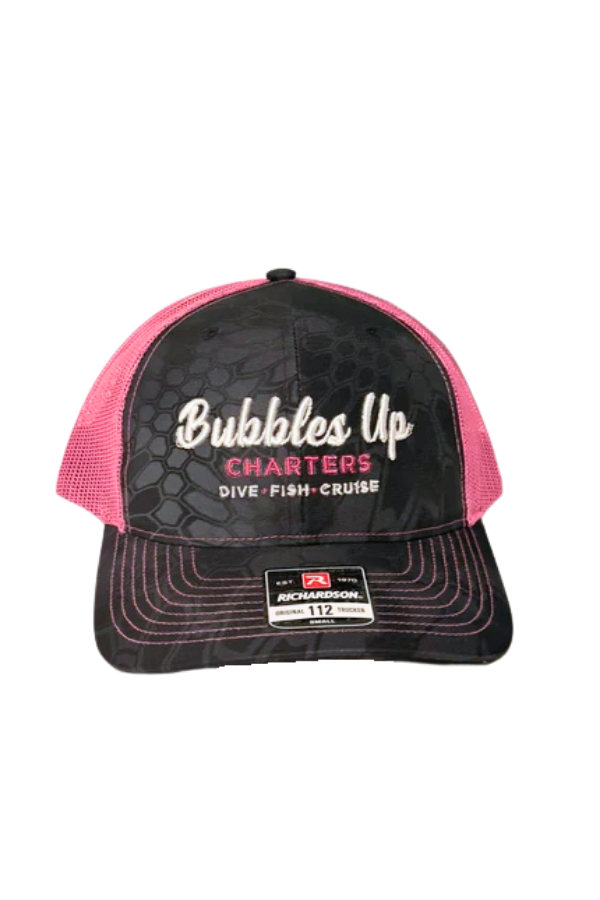 Hot Pink Bubbles Up Trucker Hat
