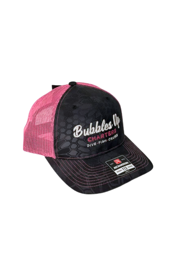 Hot Pink Bubbles Up Trucker Hat