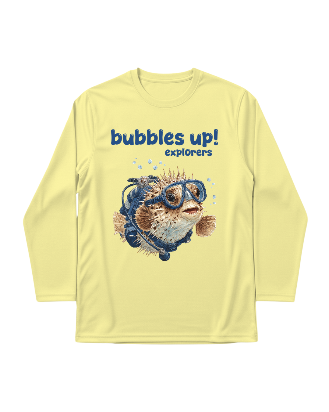 Bubbles Up Explorer Kids Long Sleeve Swim Shirt