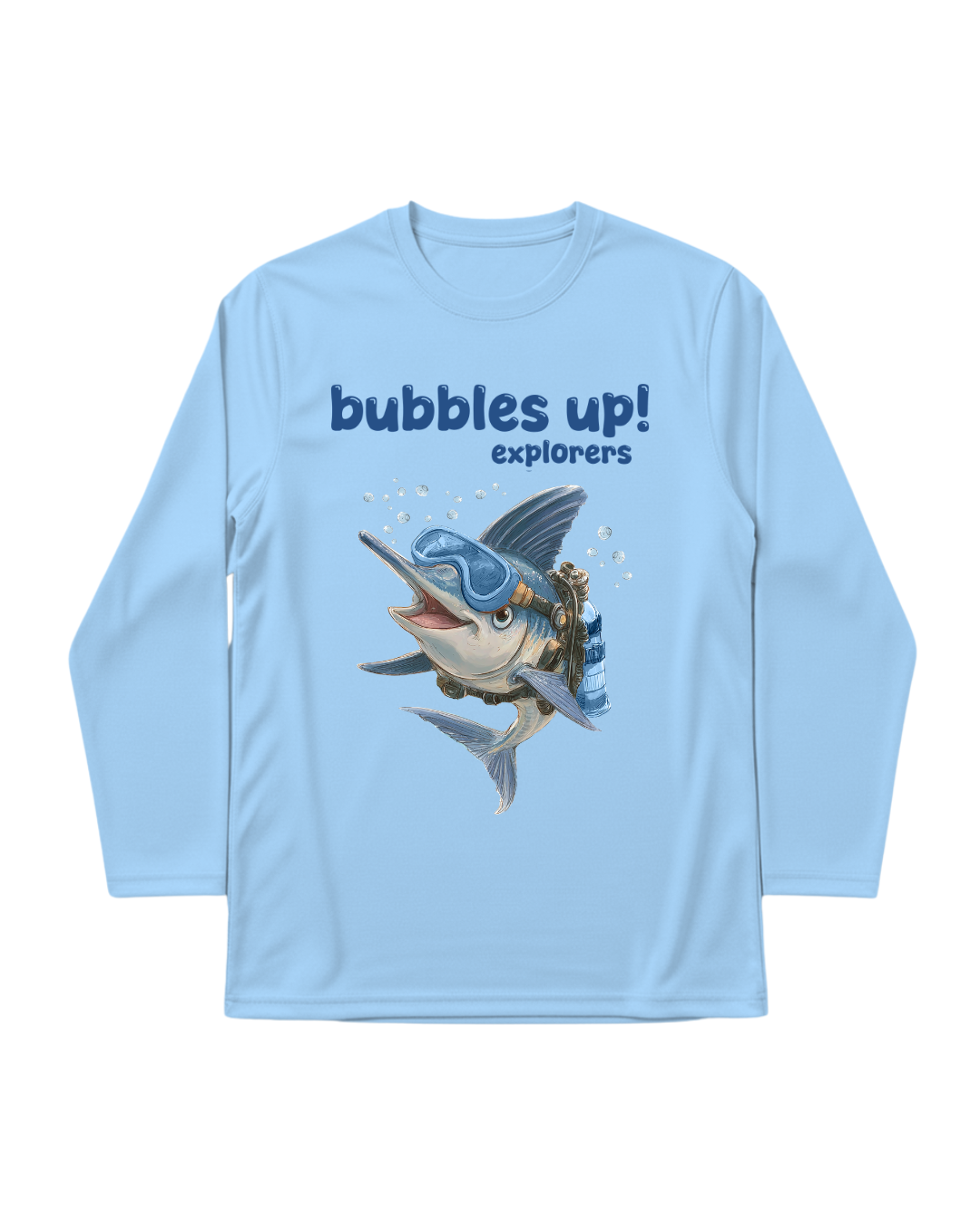 Bubbles Up Explorer Kids Long Sleeve Swim Shirt